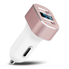 3.0A Car Charger Adapter Dual USB Twin Port Cigarette Lighter USB Charger Universal Fast Charging U08 for Bq Vsmart joy 1 White