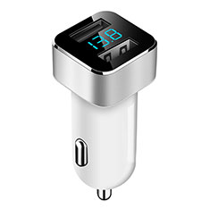 3.1A Car Charger Adapter Dual USB Twin Port Cigarette Lighter USB Charger Universal Fast Charging for Samsung Galaxy Core Prime G360F G360GY White