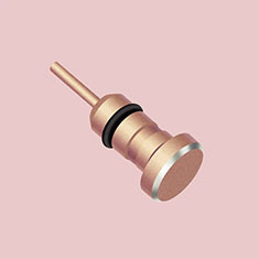 3.5mm Anti Dust Cap Earphone Jack Plug Cover Protector Plugy Stopper Universal D04 for Sharp Aquos R6 Rose Gold