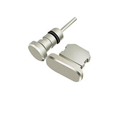 Anti Dust Cap Lightning Jack Plug Cover Protector Plugy Stopper Universal J01 for Apple iPad Mini 4 Silver