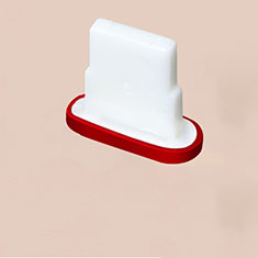 Anti Dust Cap Lightning Jack Plug Cover Protector Plugy Stopper Universal J07 for Apple iPhone 11 Pro Red