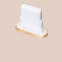 Anti Dust Cap Lightning Jack Plug Cover Protector Plugy Stopper Universal J07 for Apple iPhone XR Gold