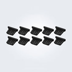 Anti Dust Cap Micro USB-B Plug Cover Protector Plugy Android Universal 10PCS for Sony Xperia Ace III SOG08 Black