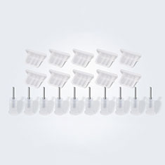 Anti Dust Cap Micro USB-B Plug Cover Protector Plugy Android Universal 10PCS H01 for HTC One E8 White