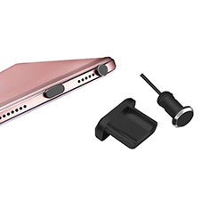 Anti Dust Cap Micro USB-B Plug Cover Protector Plugy Android Universal H01 for Samsung Galaxy C7 SM-C7000 Black