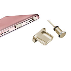 Anti Dust Cap Micro USB-B Plug Cover Protector Plugy Android Universal H01 for Sony Xperia Ace III SOG08 Gold