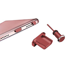Anti Dust Cap Micro USB-B Plug Cover Protector Plugy Android Universal H01 for Vivo iQOO U3 5G Red