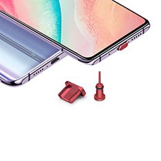 Anti Dust Cap Micro USB-B Plug Cover Protector Plugy Android Universal H02 for Vivo iQOO U3 5G Red