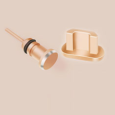Anti Dust Cap Micro USB Plug Cover Protector Plugy Android Universal C02 for Samsung Galaxy Trend 3 G3502 G3508 G3509 Gold