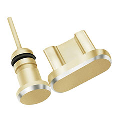Anti Dust Cap Micro USB Plug Cover Protector Plugy Android Universal for Vivo Y31 2021 Gold