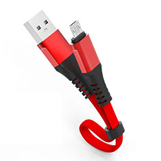 Charger Micro USB Data Cable Charging Cord Android Universal 30cm S03 for Handy Zubehoer Kfz Ladekabel Red