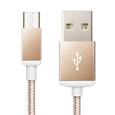 Charger Micro USB Data Cable Charging Cord Android Universal A02 Gold