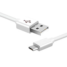 Charger Micro USB Data Cable Charging Cord Android Universal A02 for Oppo F19 White