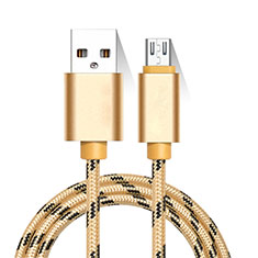 Charger Micro USB Data Cable Charging Cord Android Universal M01 for Samsung Galaxy Xcover 4 SM-G390F Gold