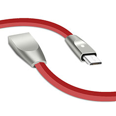 Charger Micro USB Data Cable Charging Cord Android Universal M02 for Wiko Rainbow 4G Red
