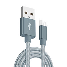 Charger Micro USB Data Cable Charging Cord Android Universal M03 for Samsung Galaxy S I9000 Plus I9001 Gray
