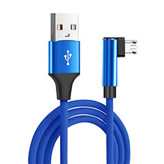 Charger Micro USB Data Cable Charging Cord Android Universal M04 for Oppo F19 Blue