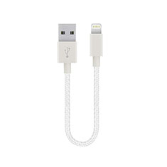 Charger USB Data Cable Charging Cord 15cm S01 for Apple iPhone Xs Max White