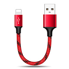 Charger USB Data Cable Charging Cord 25cm S03 for Apple iPad Mini 3 Red