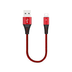 Charger USB Data Cable Charging Cord 30cm D16 for Apple iPhone 11 Red