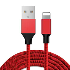 Charger USB Data Cable Charging Cord D03 for Apple iPad 2 Red