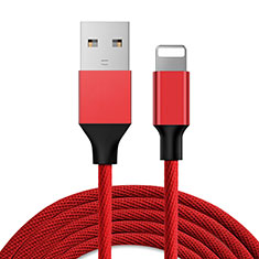 Charger USB Data Cable Charging Cord D03 for Apple iPhone 12 Max Red