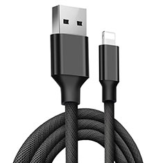Charger USB Data Cable Charging Cord D06 for Apple iPhone 12 Max Black