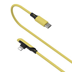 Charger USB Data Cable Charging Cord D10 for Apple iPhone 12 Mini Yellow