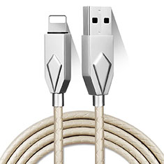 Charger USB Data Cable Charging Cord D13 for Apple iPhone 11 Silver