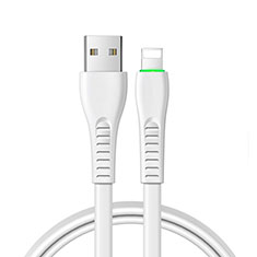 Charger USB Data Cable Charging Cord D20 for Apple iPhone Xs Max White