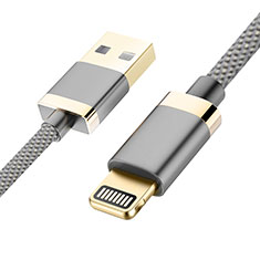 Charger USB Data Cable Charging Cord D24 for Apple iPhone SE Gray