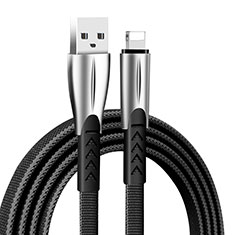 Charger USB Data Cable Charging Cord D25 for Apple iPhone 12 Mini Black
