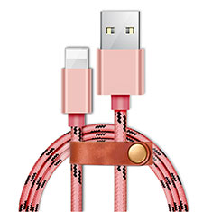 Charger USB Data Cable Charging Cord L05 for Apple iPhone SE Pink