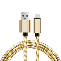 Charger USB Data Cable Charging Cord L07 for Apple iPhone XR Gold