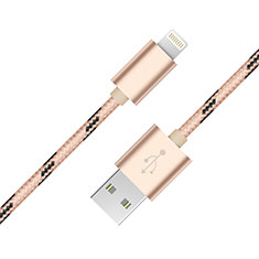 Charger USB Data Cable Charging Cord L10 for Apple iPhone Xs Gold