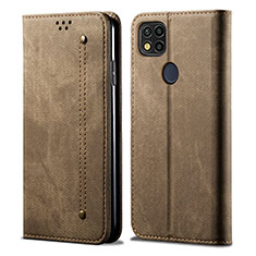 Cloth Case Stands Flip Cover B01S for Xiaomi POCO C31 Khaki