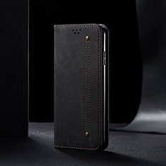 Cloth Case Stands Flip Cover B01S for Xiaomi Redmi 10 (2022) Black