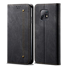 Cloth Case Stands Flip Cover B01S for Xiaomi Redmi 10X 5G Black