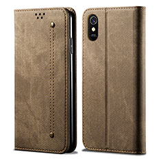 Cloth Case Stands Flip Cover B01S for Xiaomi Redmi 9AT Khaki