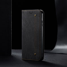 Cloth Case Stands Flip Cover B02S for Xiaomi Redmi 9 India Black