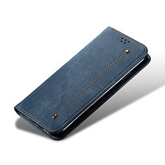 Cloth Case Stands Flip Cover B03S for Samsung Galaxy S21 FE 5G Blue