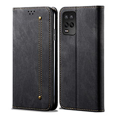 Cloth Case Stands Flip Cover for Realme Q3 5G Black