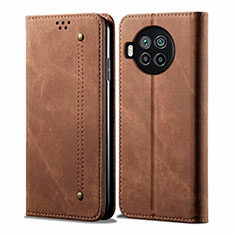 Cloth Case Stands Flip Cover for Xiaomi Mi 10T Lite 5G Brown