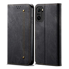 Cloth Case Stands Flip Cover for Xiaomi Mi 11X 5G Black