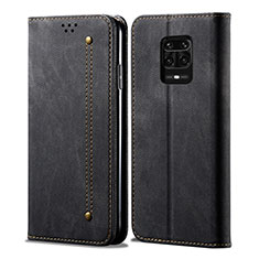 Cloth Case Stands Flip Cover for Xiaomi Redmi Note 10 Lite India Black