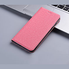 Cloth Case Stands Flip Cover H01 for Apple iPhone 13 Pro Pink