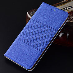 Cloth Case Stands Flip Cover H01 for Oppo R17 Pro Blue