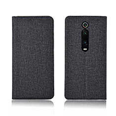 Cloth Case Stands Flip Cover H01 for Xiaomi Redmi K20 Black