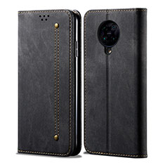 Cloth Case Stands Flip Cover H01 for Xiaomi Redmi K30 Pro 5G Black