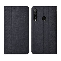 Cloth Case Stands Flip Cover H02 for Huawei P30 Lite XL Black